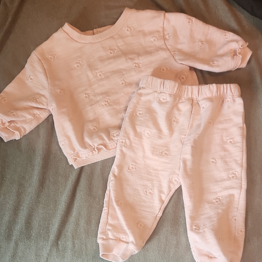 Grayson Mini Pink Baby Sweater and Pants Set